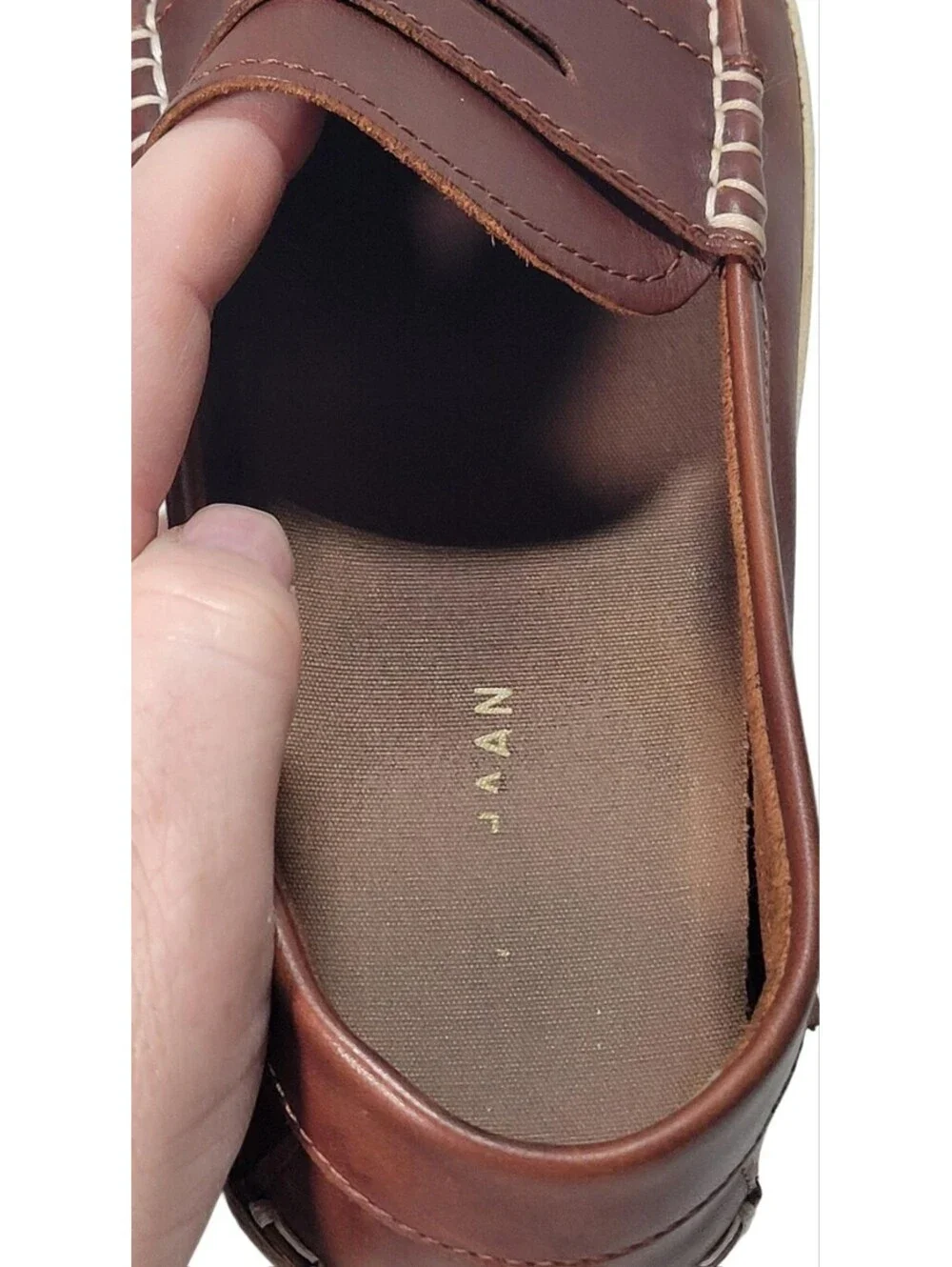Cole Haan Pinch Weekender Roadtrip Slip On Leather Shoes Men's Size 10.5 M Brown